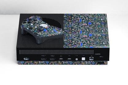 Xbox Series S Colourful Doodles Matte Finish Skin