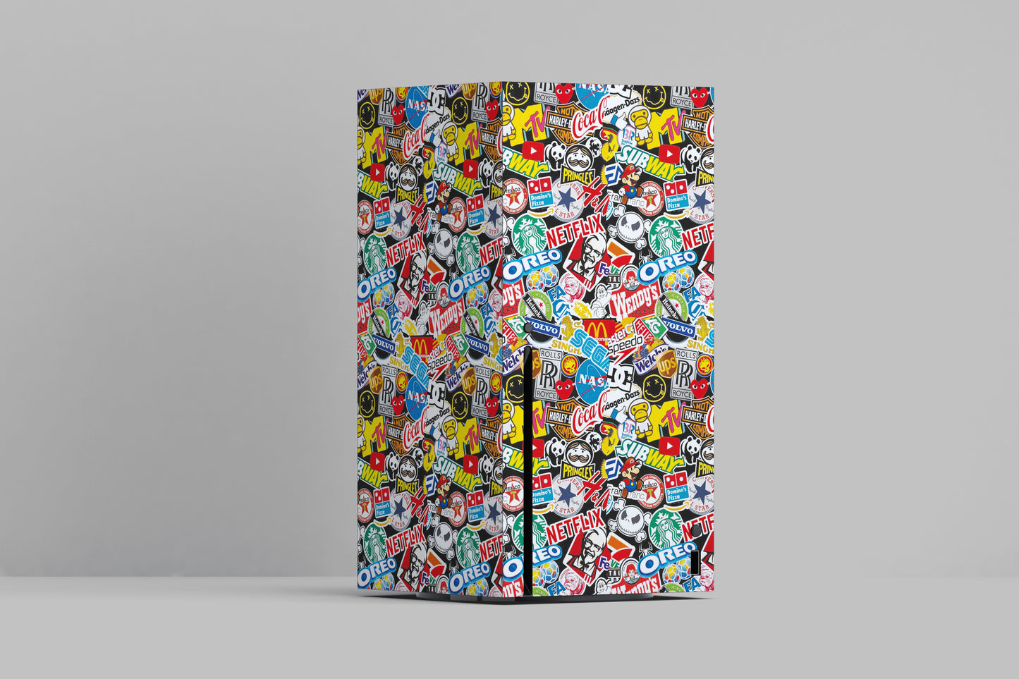 Xbox Series X Popular Brands Logo Graffiti Finish Skin