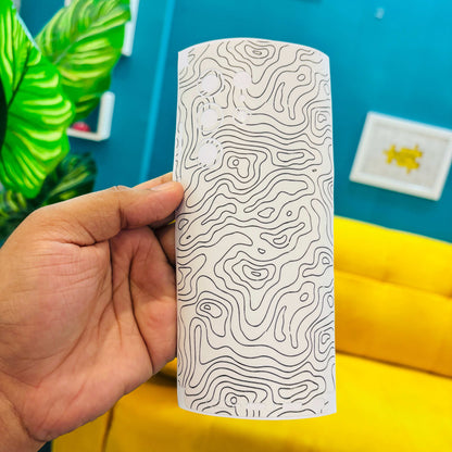 Abstract Line Map Matte Finish Latest Phone Skin