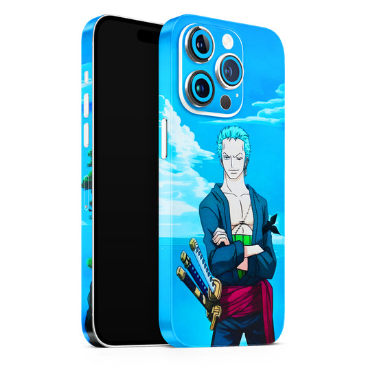 Cool Swordman Zoro Anime Matte Finish Phone Skin