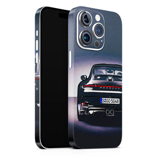 New Black Porsche GT3 3D Embossed Phone Skin