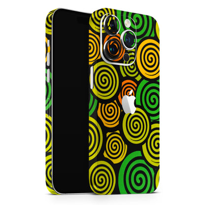 Crazy Spiral Matte Finish Phone Skin
