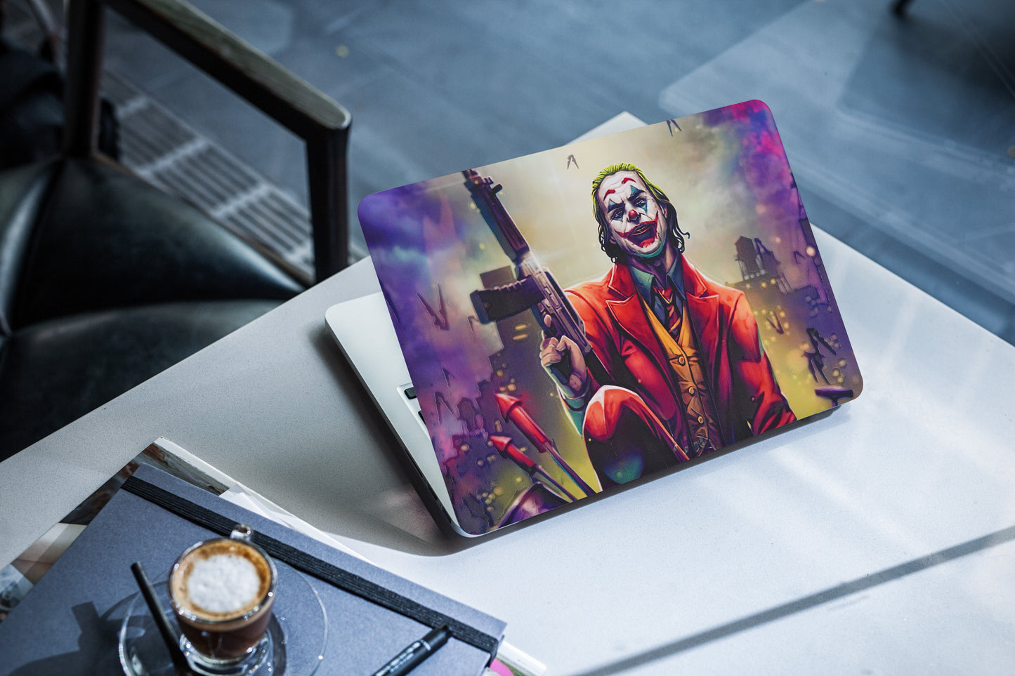Joker Serious 3D Textured Laptop Skin