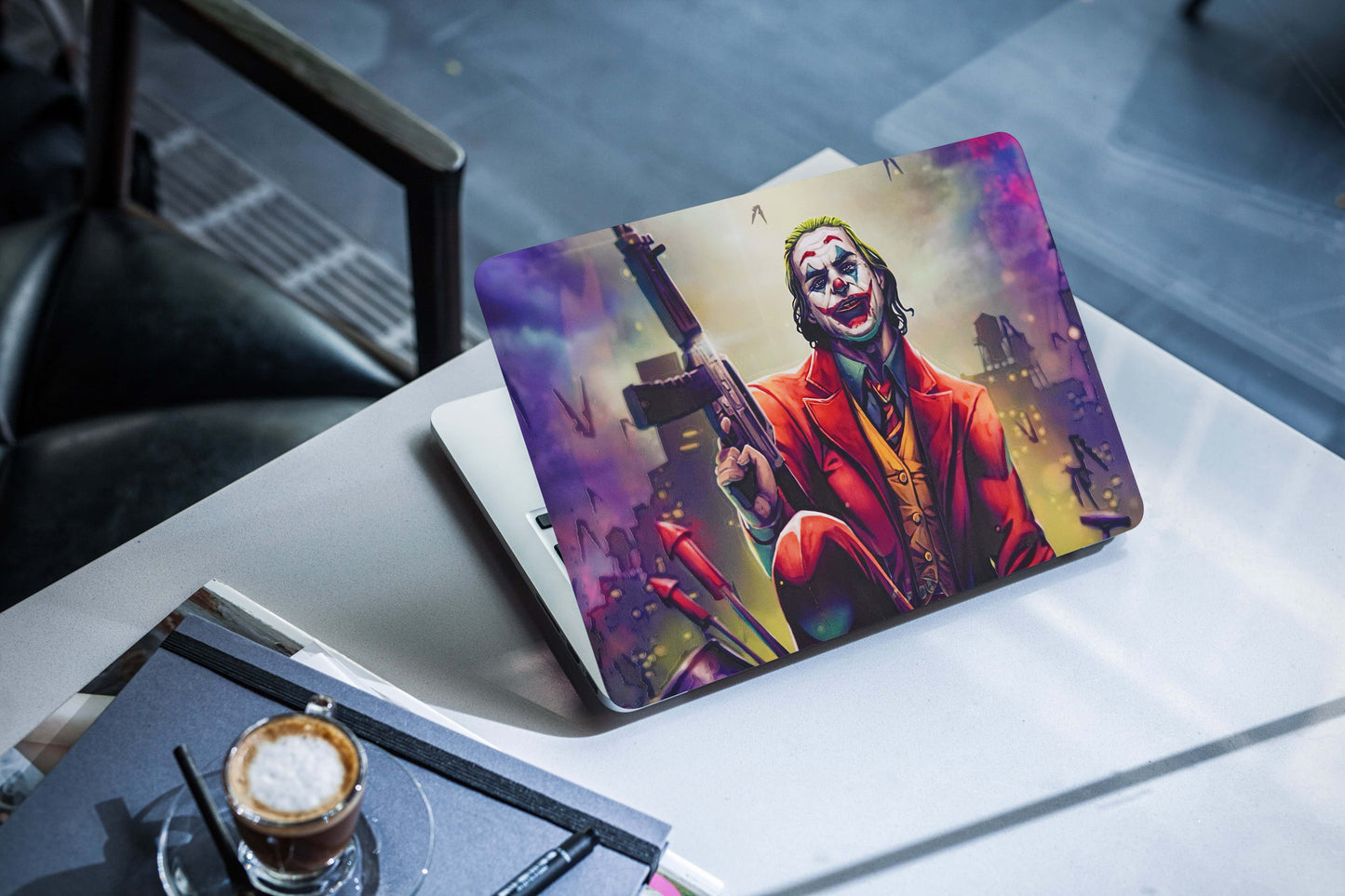 Joker Serious 3D Textured Laptop Skin