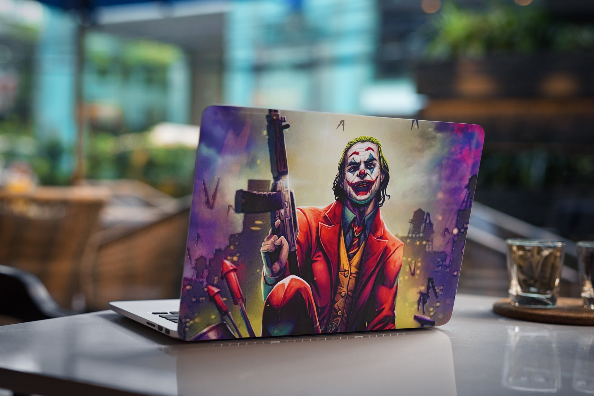 Joker Serious 3D Textured Laptop Skin - Skinly