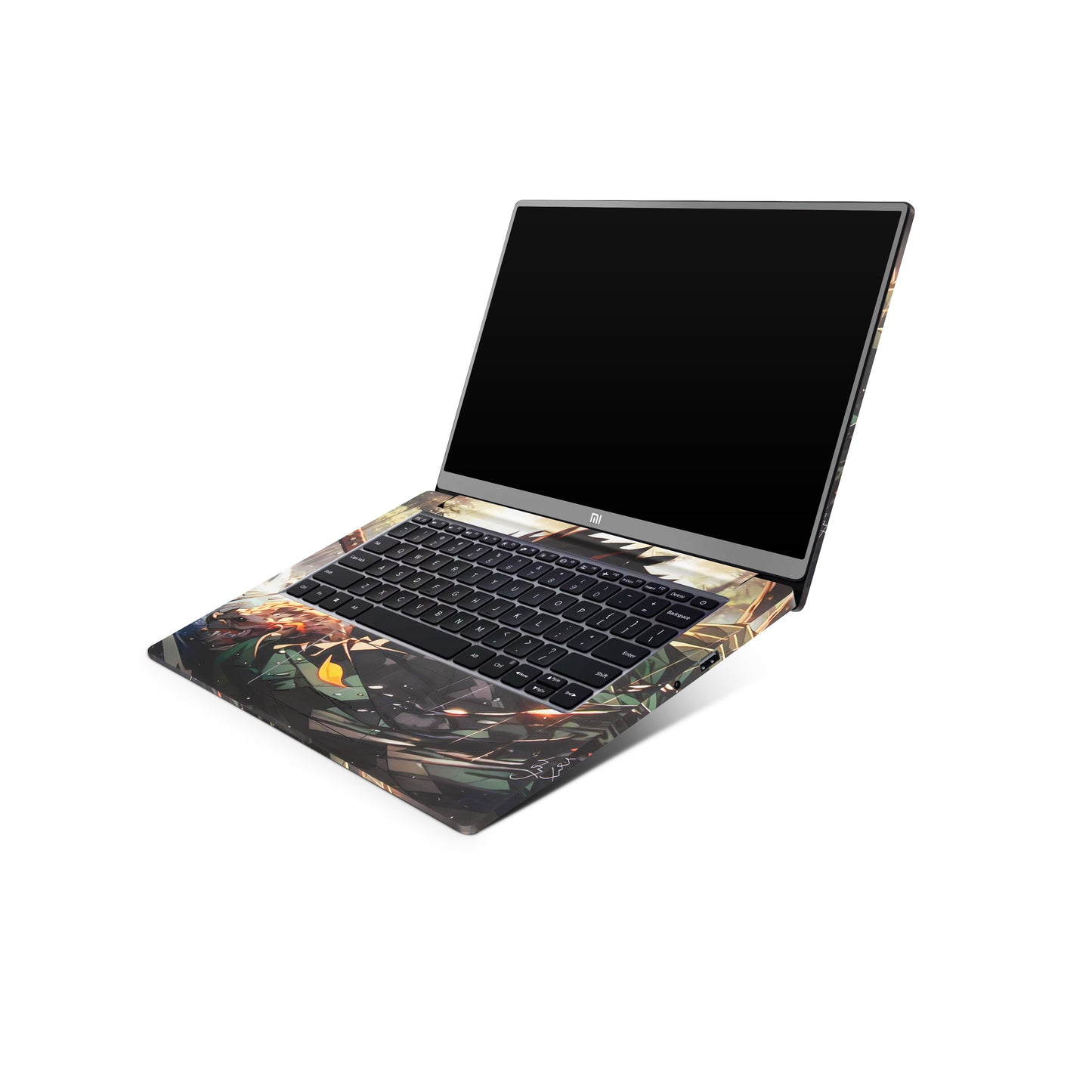Poster of Giyu Tomioka Demon Slayer Anime 3D Textured Laptop Skin