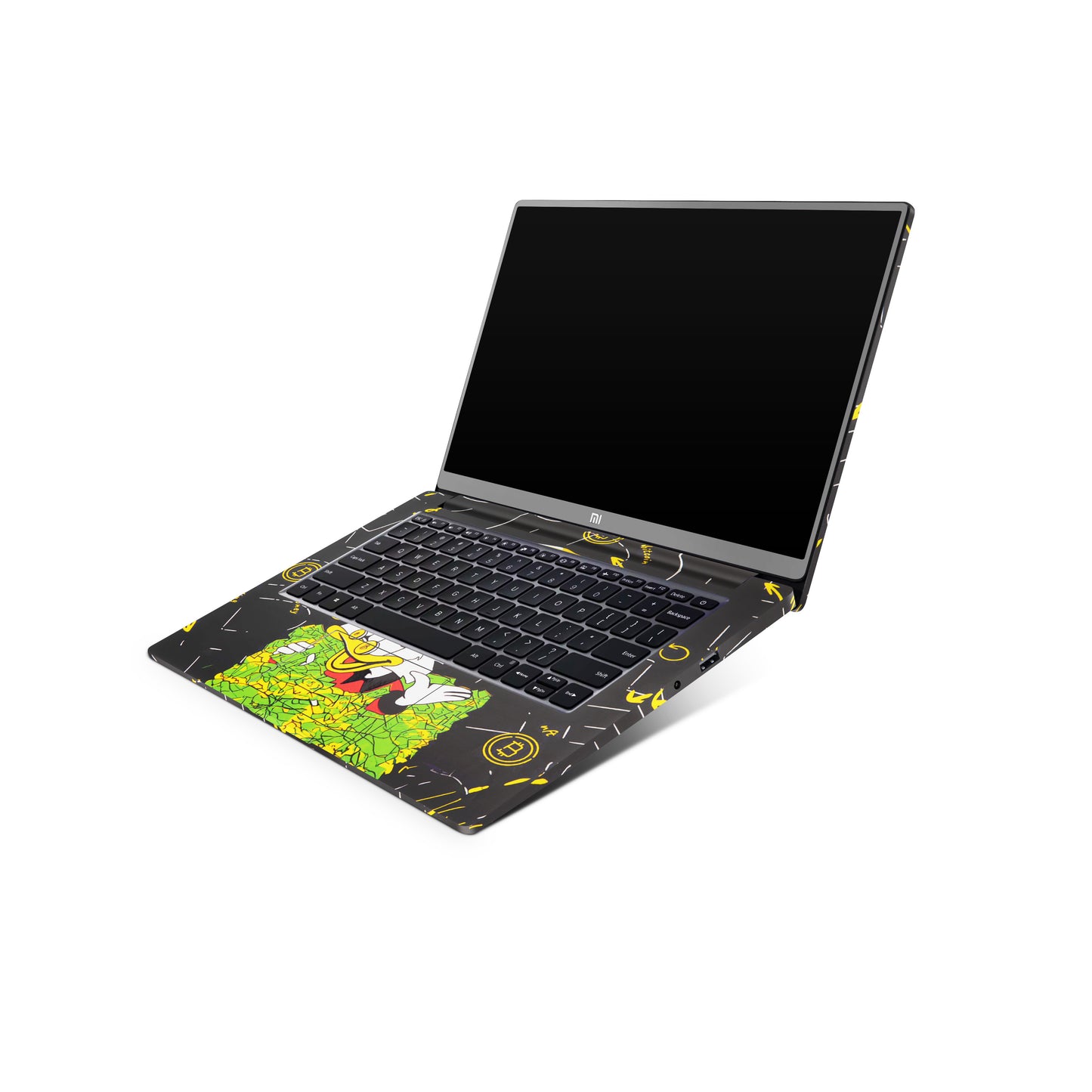 Scrooge McDuck With Bitcoin 3D Textured Laptop Skin