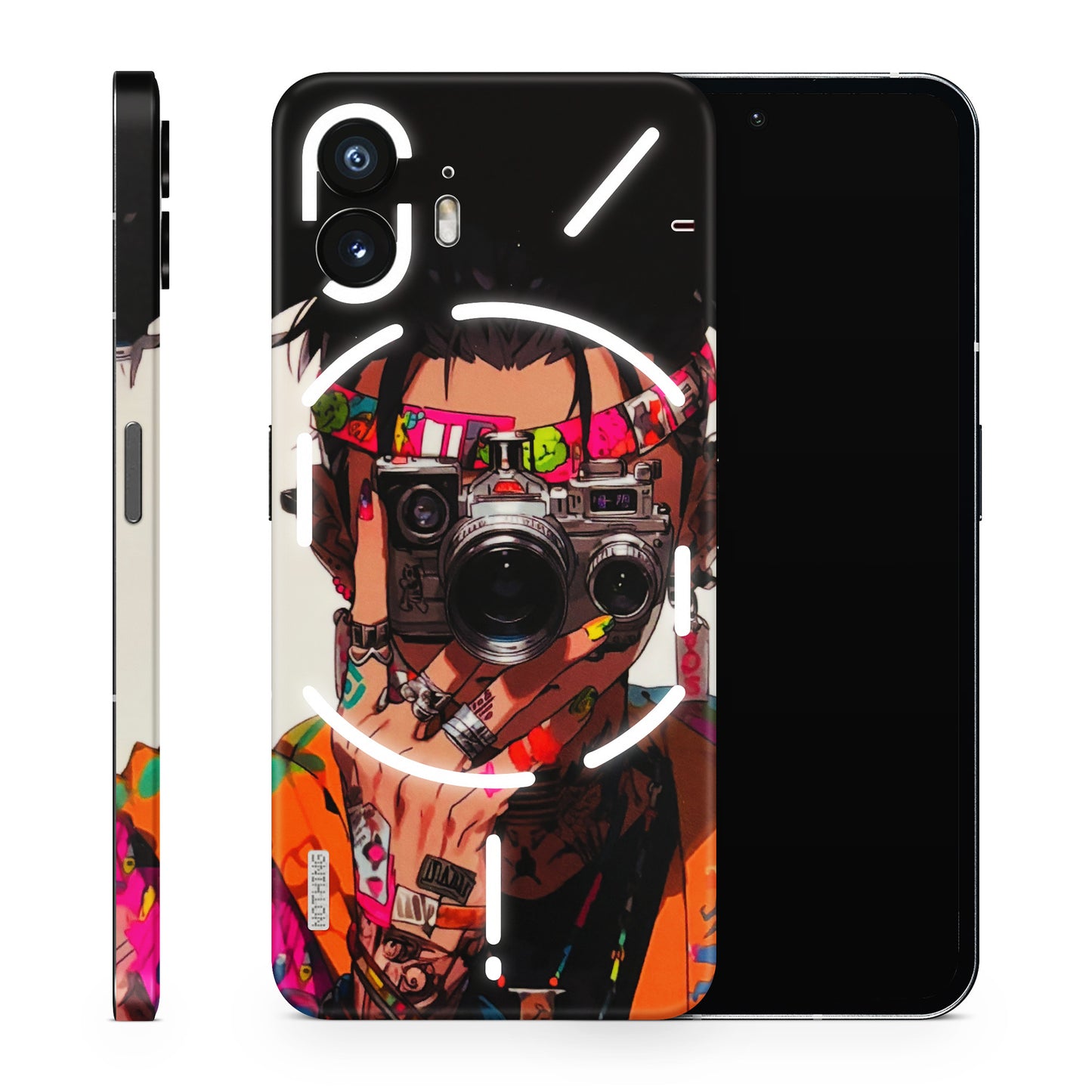 Camera Lover Girl Matte Finish Phone Skin