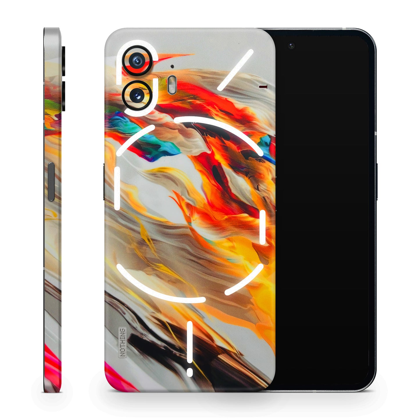 Acrylic Paint Matte Finish Phone Skin