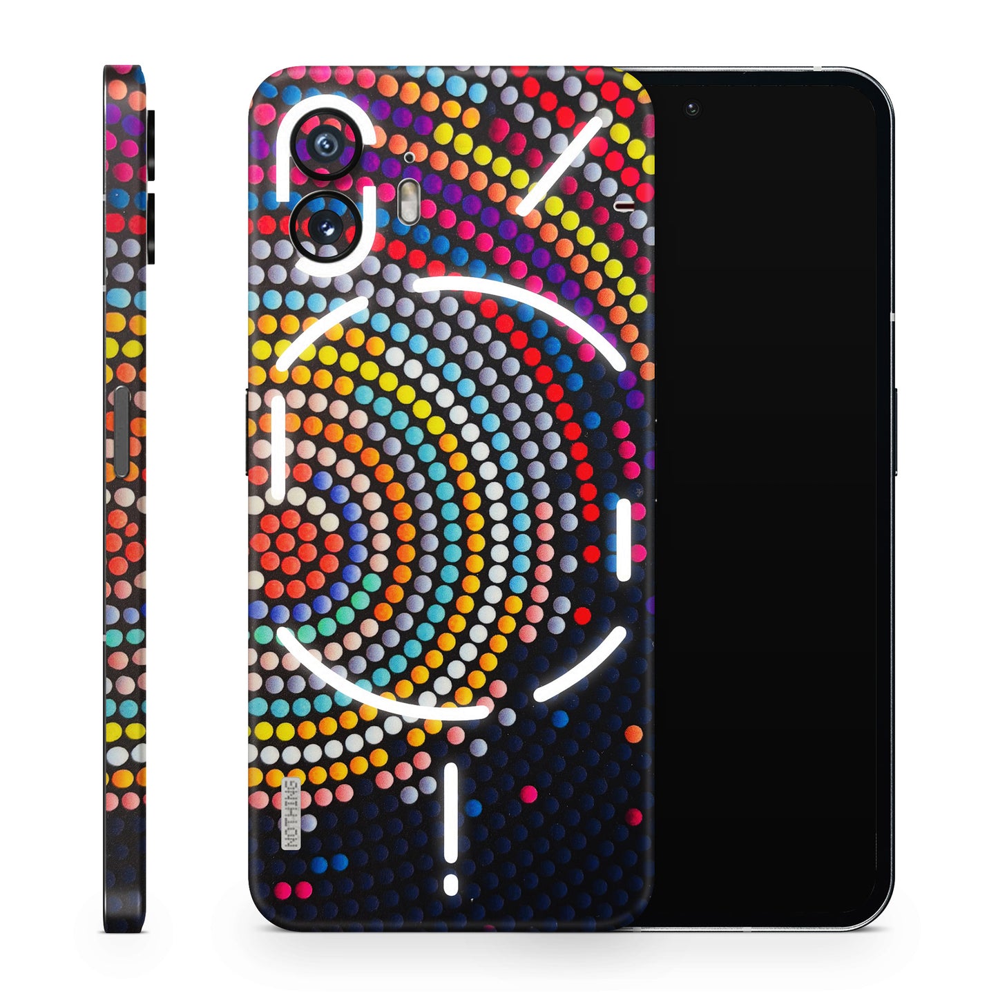 Rainbow Dot Mandala Matte Finish Phone Skin
