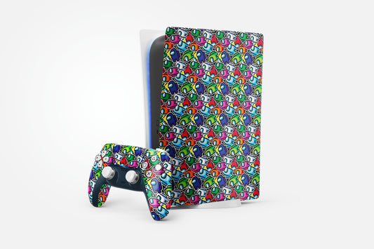 Among Us Colourful Play Station 5 Matte Finish Skin