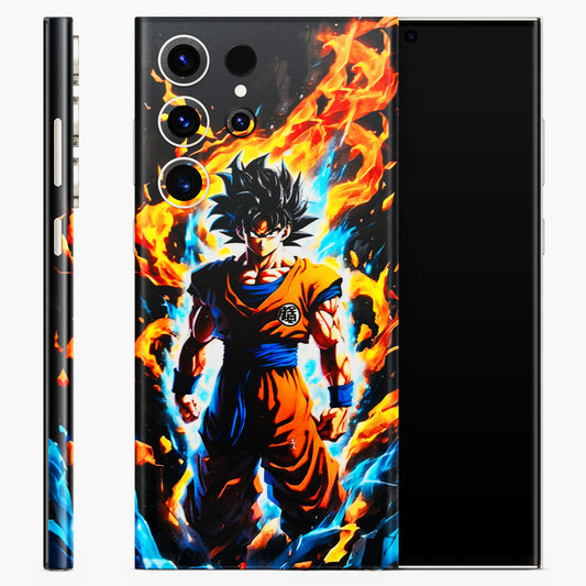 Goku Transformation Anime Matte Finish Phone Skin