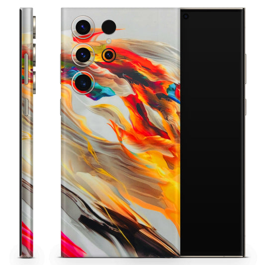 Acrylic Paint Matte Finish Phone Skin
