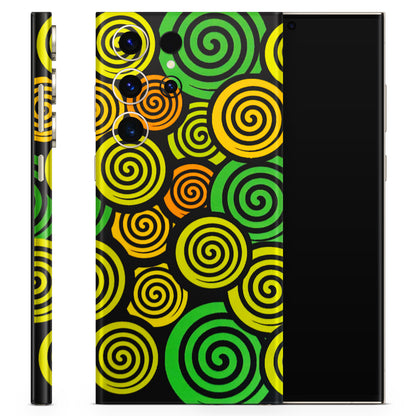 Crazy Spiral Matte Finish Phone Skin
