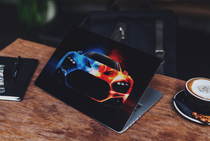 Super Thunder Sports Car 3D Textured Laptop Skin