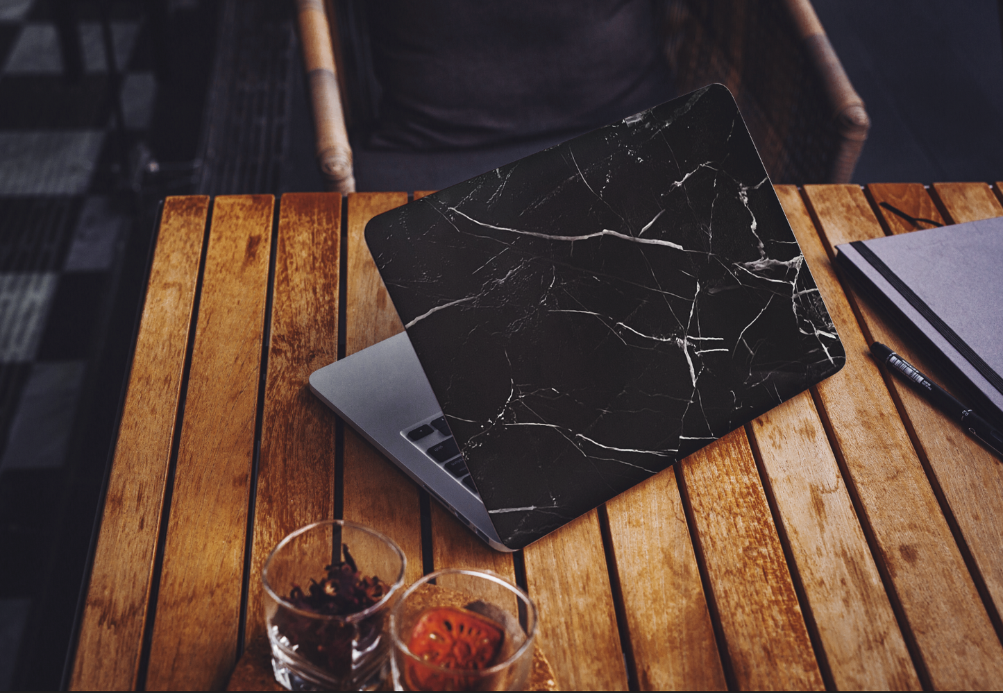 Black Granite 3D Textured Laptop Skin