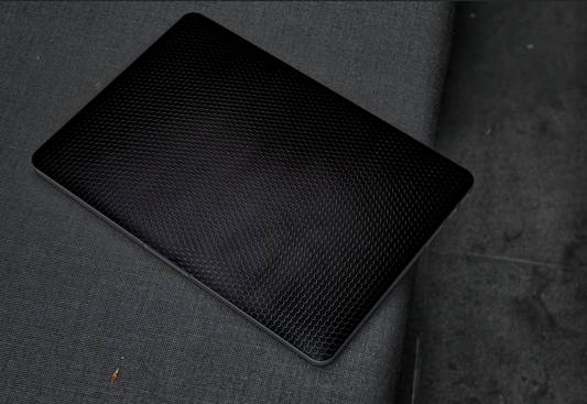Black Honeycomb Print 3D Textured Laptop Skin