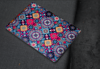Ethnic Floral Pattern 3D Textured Laptop Skin
