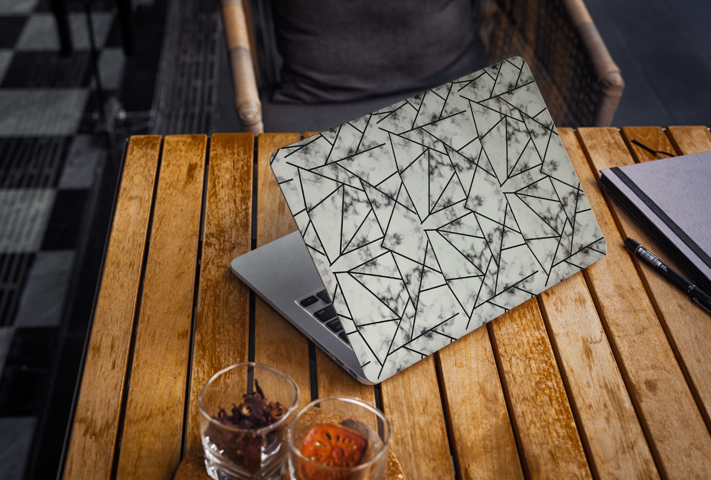 Ceramic Marble 3D Textured Laptop Skin