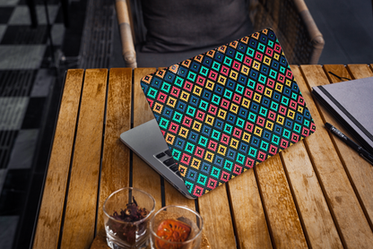 Indian Embroidery Print 3D Textured Laptop Skin