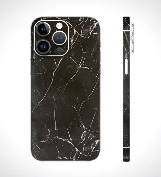 Black Granite Print 3D Textured Phone Skin