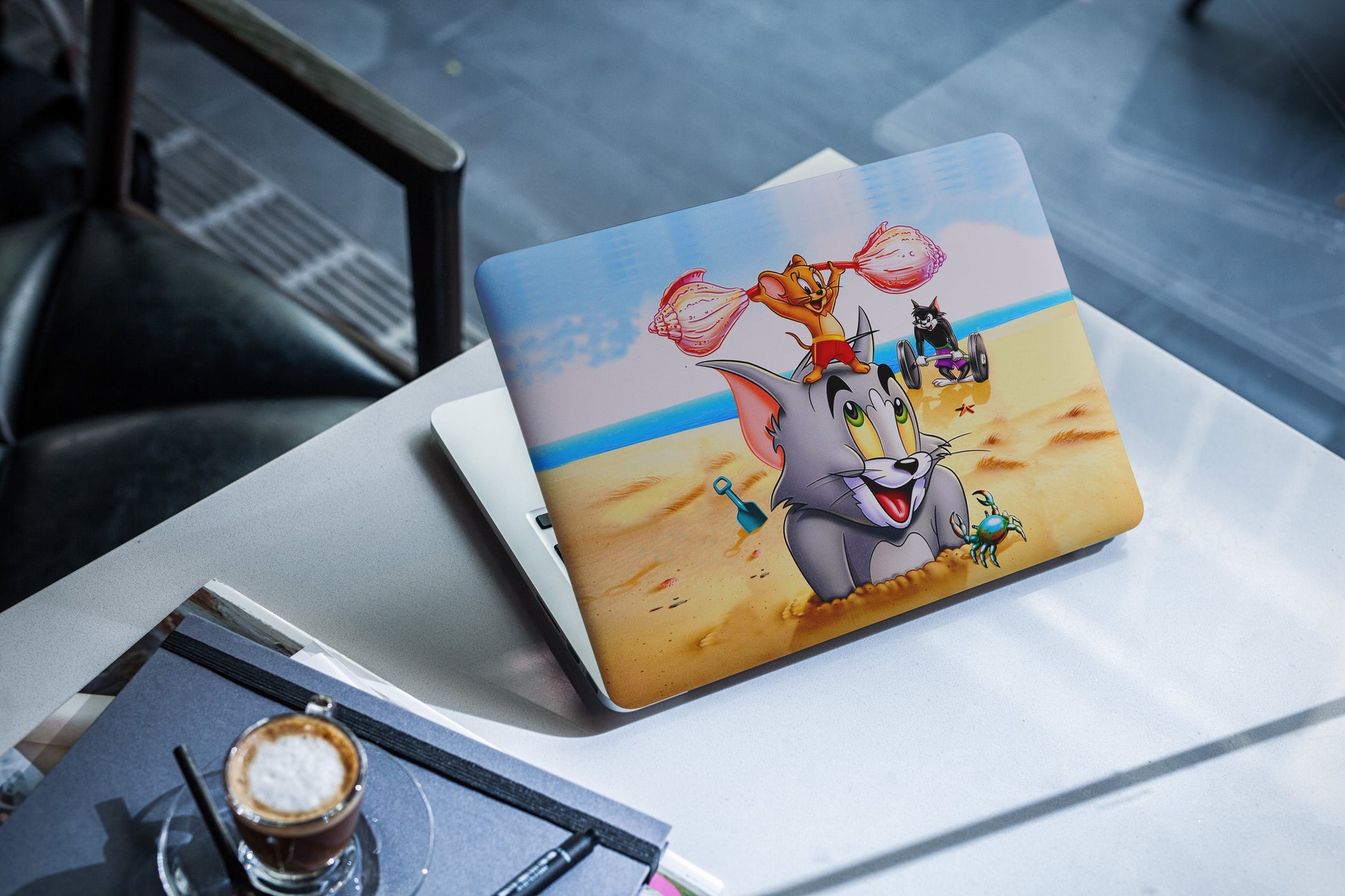 Tom N Jerry Fun 3D  Textured Laptop Skin - Skinly