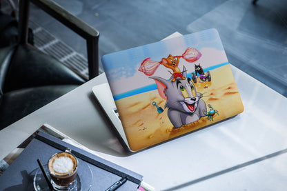 Tom N Jerry Fun 3D  Textured Laptop Skin - Skinly