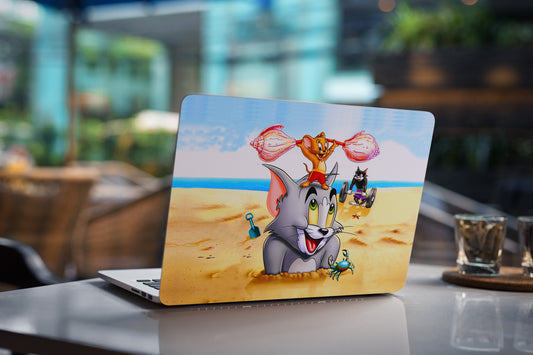 Tom N Jerry Fun 3D  Textured Laptop Skin - Skinly