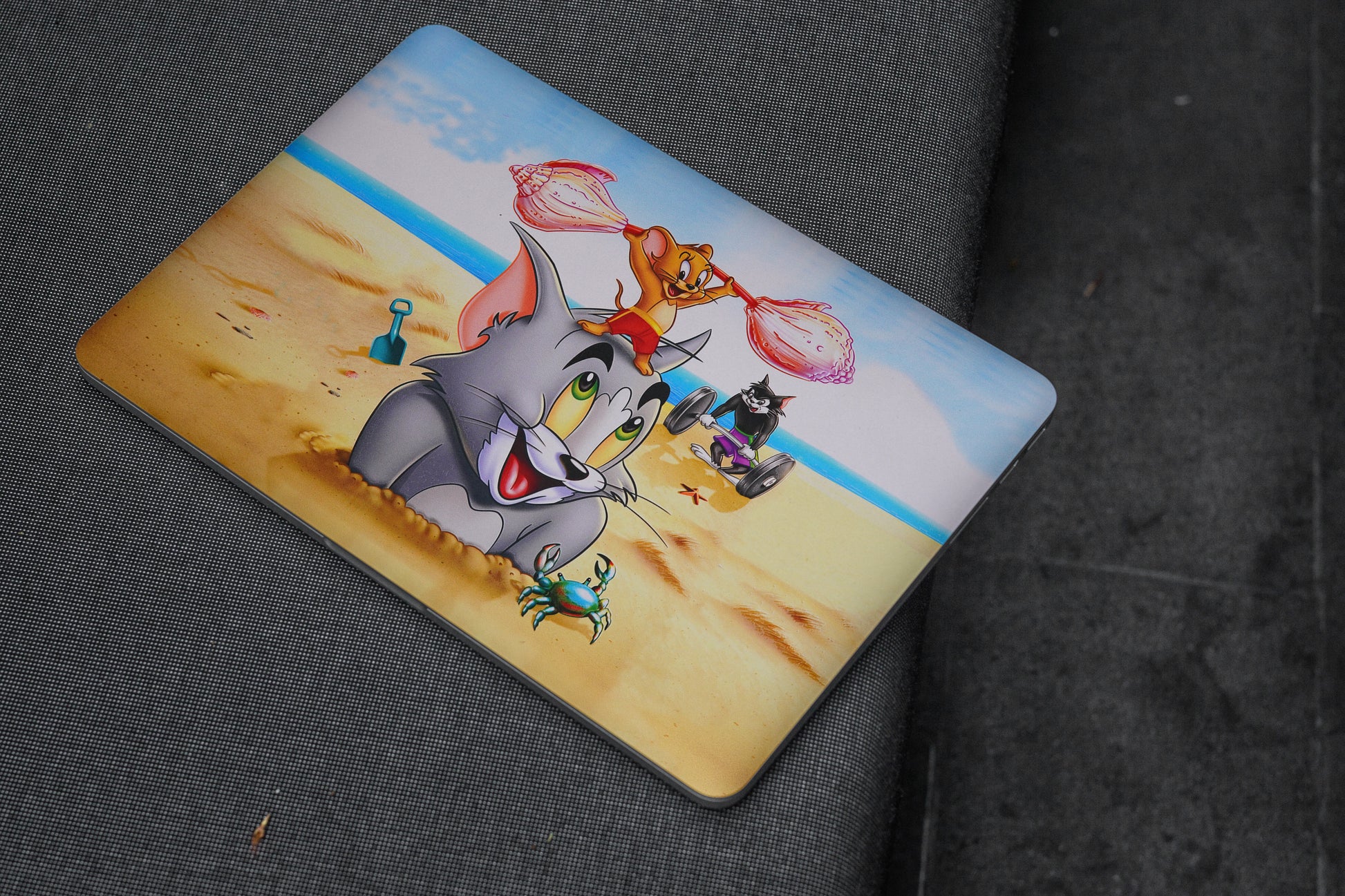 Tom N Jerry Fun 3D  Textured Laptop Skin - Skinly
