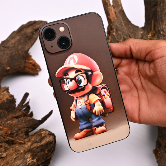Little Mario 3D Embossed Phone Skin