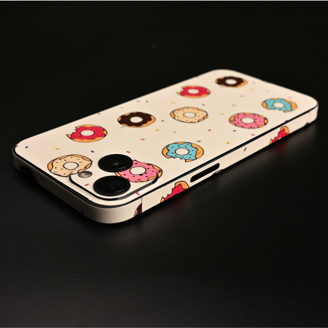 Mini Donuts Doodle Art 3D Embossed Phone Skin - Skinly