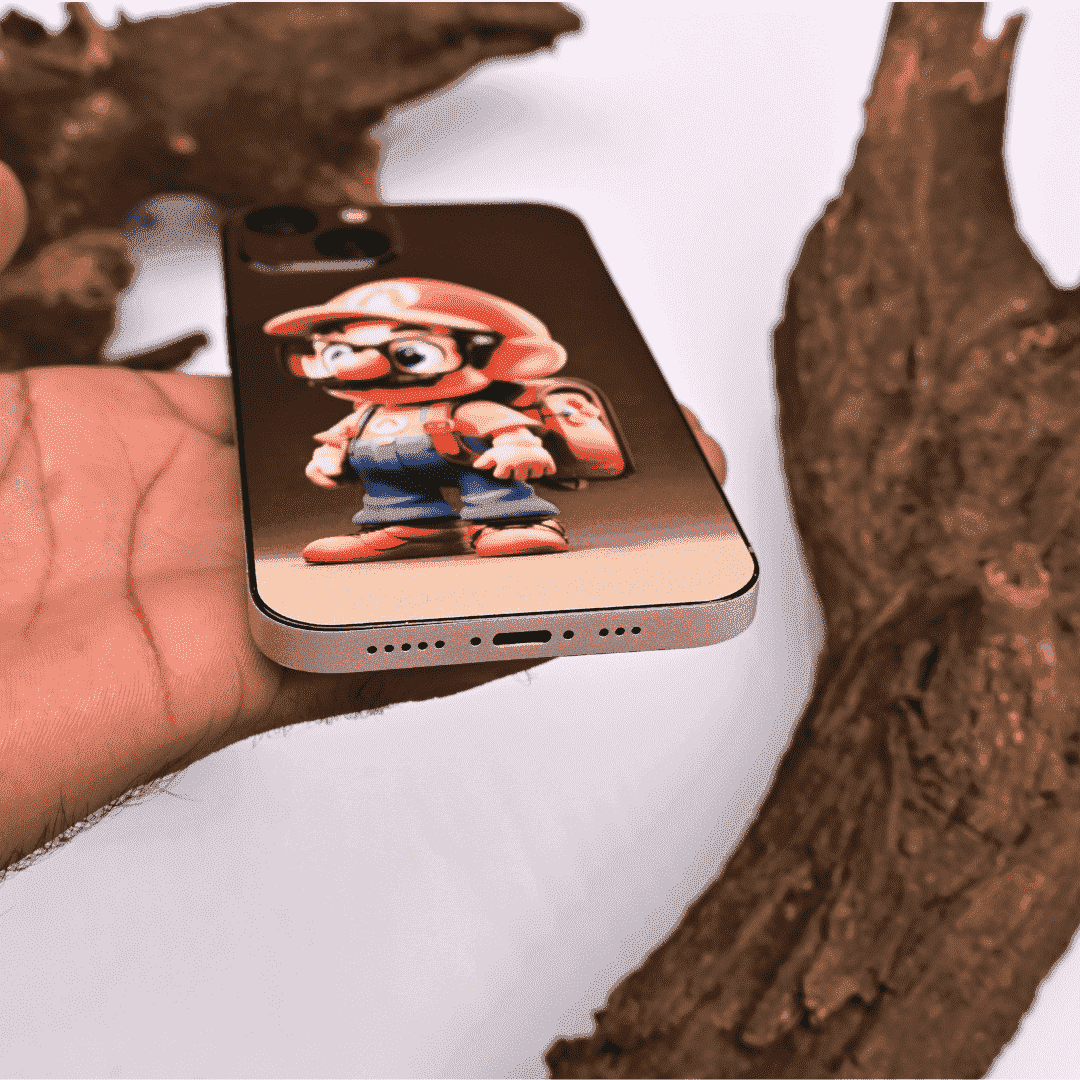 Little Mario 3D Embossed Phone Skin - Skinly