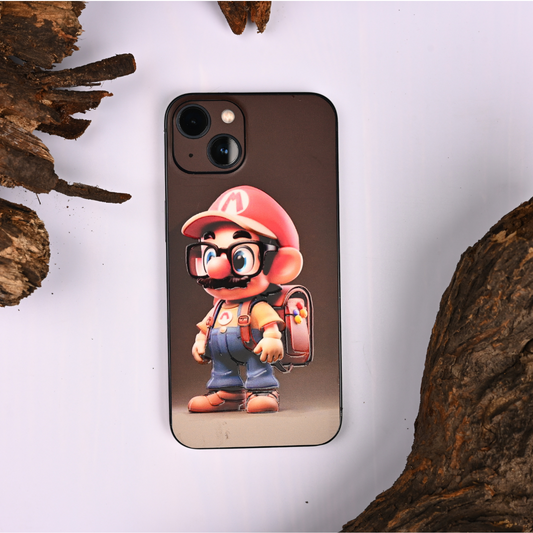 Little Mario 3D Embossed Phone Skin