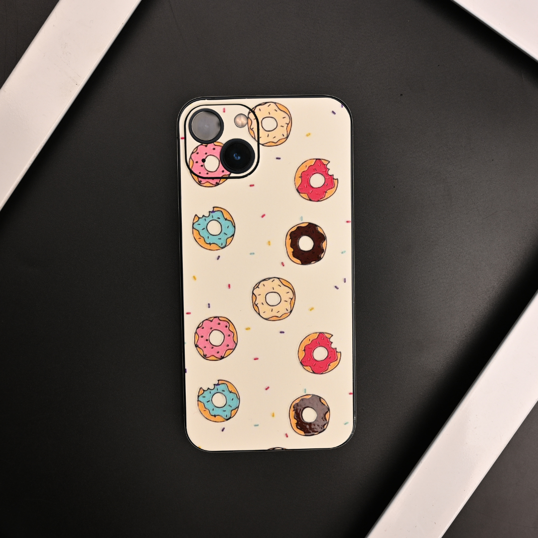 Mini Donuts Doodle Art 3D Embossed Phone Skin - Skinly
