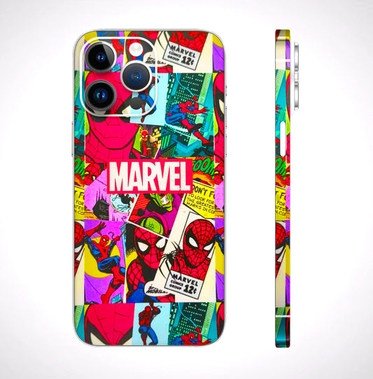 Marvel Comic Spiderman Grafitti Matte Finish Phone Skin