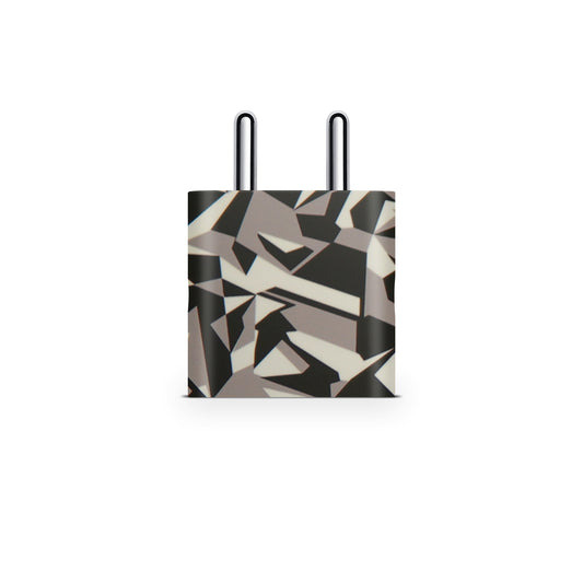 Colourfull Black And White Tiles Matte Finish Latest Skin For Charger