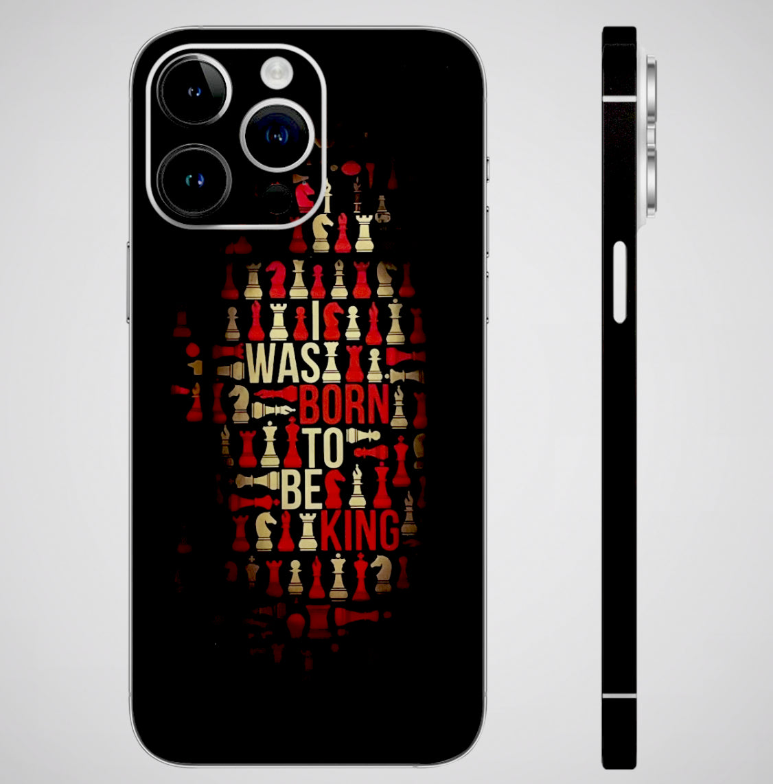 Born To Be King Matte Finish Phone Skin - Skinly
