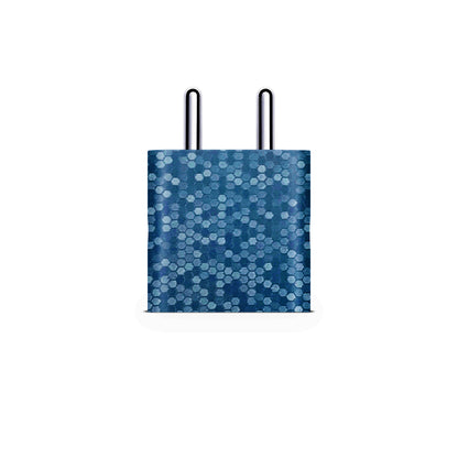Blue Honeycomb 3D Textured Finish Skin For iPad/Tablet