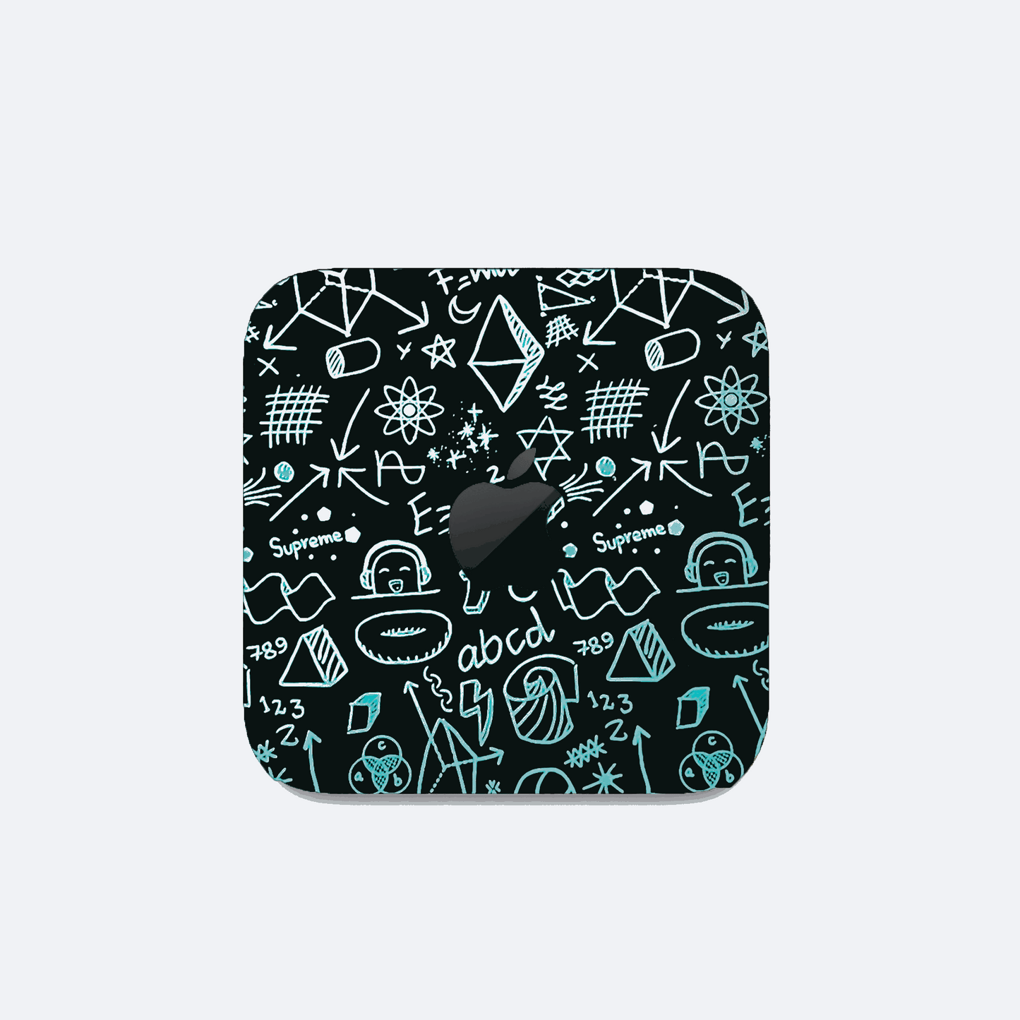 Blackboard Doodles Matte Finish Skin For Mac Mini M4/M2/M1
