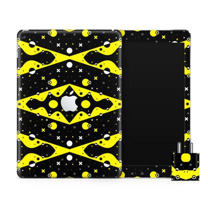 Yellow And Black Magnet Matte Finish Skin For iPad/Tablet