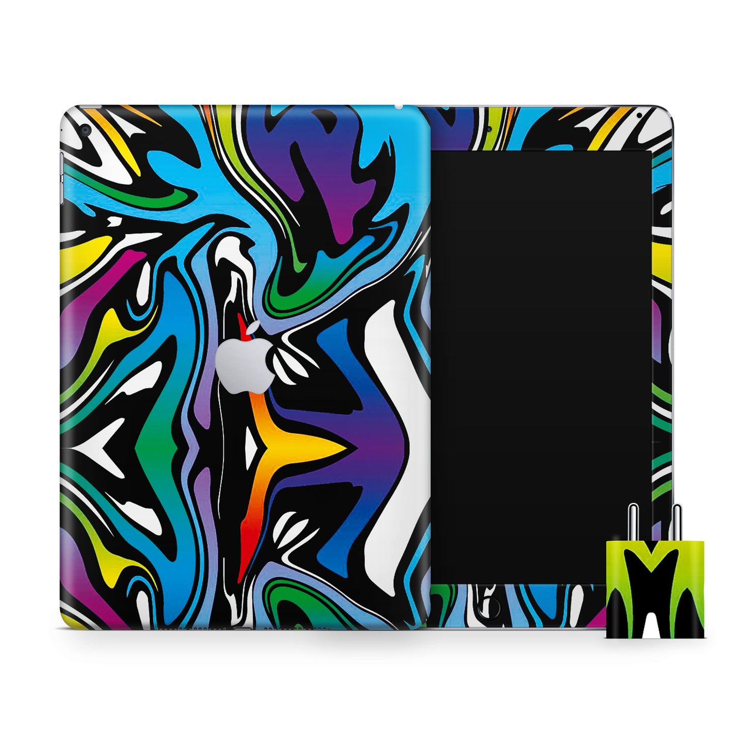 Abstract Colour Paints Matte Finish Skin For iPad/Tablet