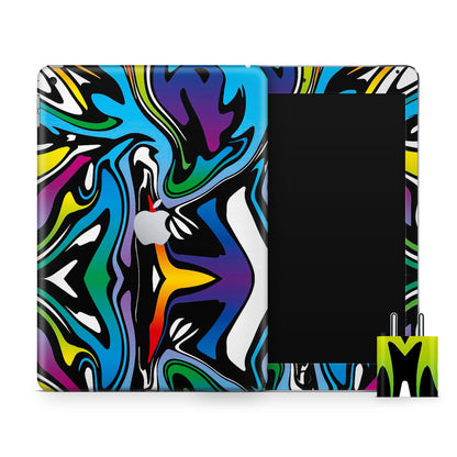 Abstract Colour Paints Matte Finish Skin For iPad/Tablet