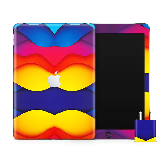 Colourful Astract Pattern Matte Finish Skin For iPad/Tablet