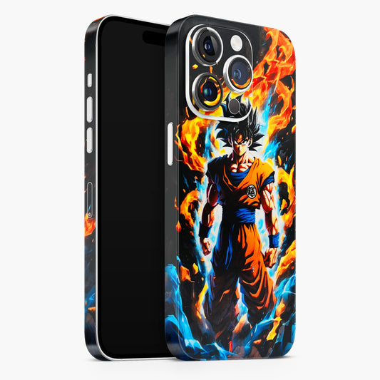 Goku Transformation Anime Matte Finish Phone Skin