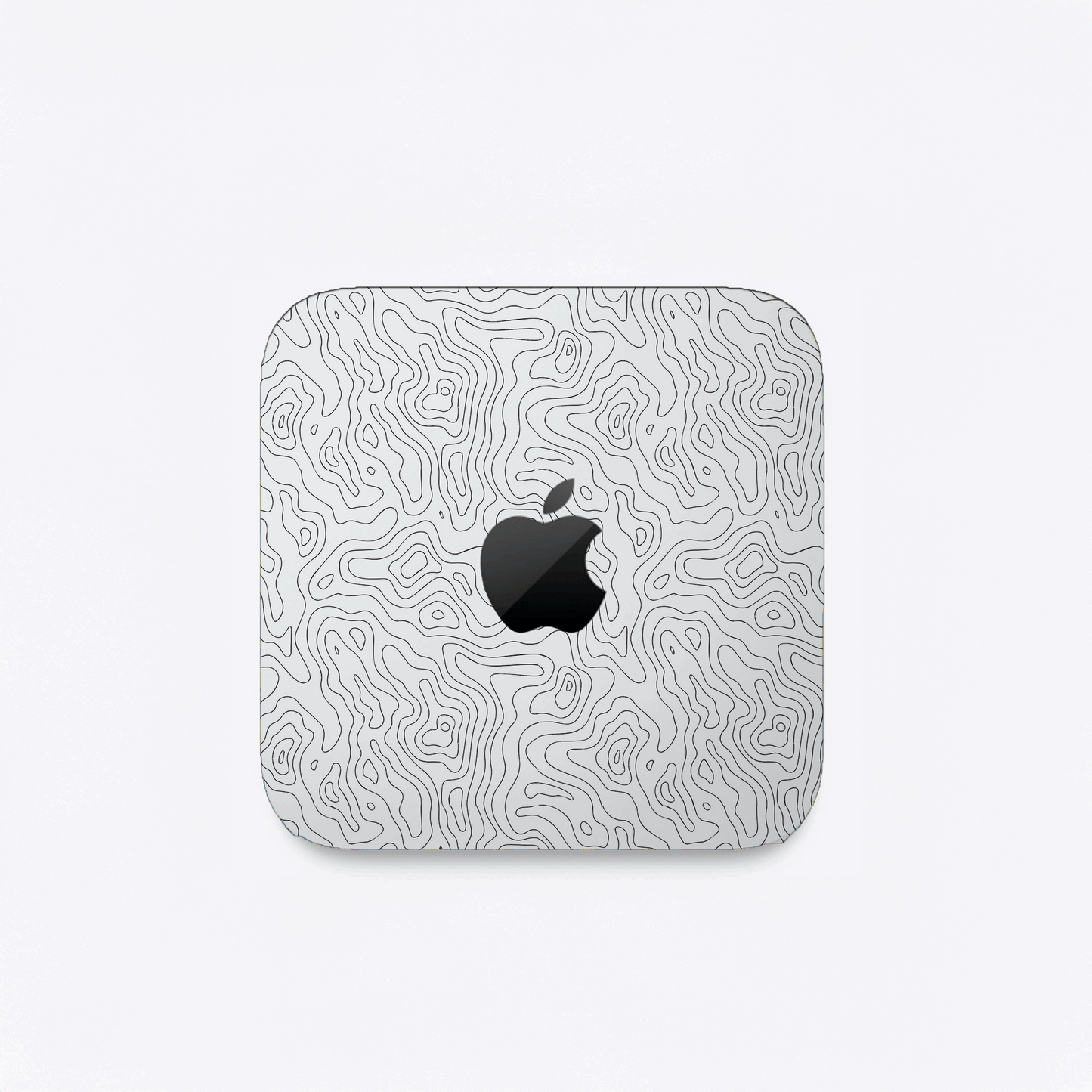 Abstract Line Map Matte Finish Skin For Mac Mini M4/M2/M1