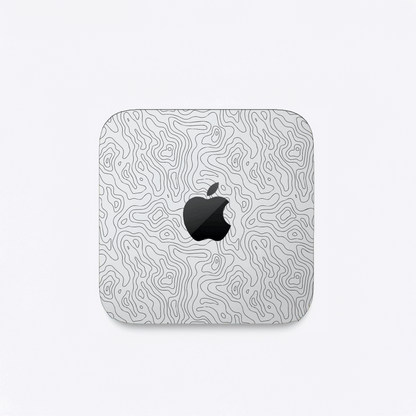 Abstract Line Map Matte Finish Skin For Mac Mini M4/M2/M1