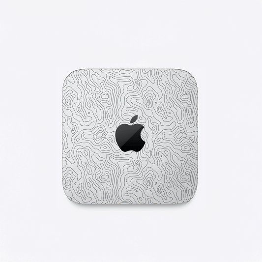 Abstract Line Map Matte Finish Skin For Mac Mini M4/M2/M1