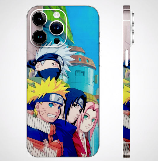 Team Minato And Kakashi Matte Finish Phone Skin