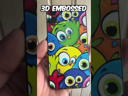 Cute Fluffy Birds 3D Textured Phone Skin