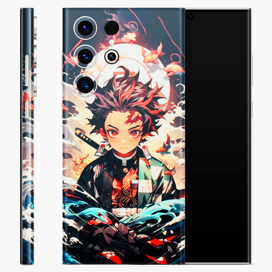 Tanjiro Demon Slayer Anime Matte Finish Phone Skin